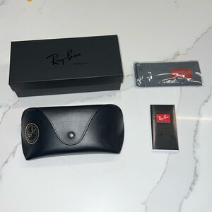 Ray-Ban Sunglasses Case, Box, Cloth & Booklet